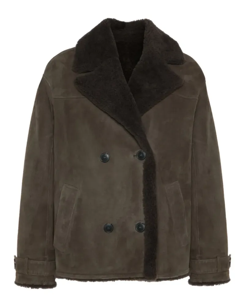 Yves Salomon shearling jacket - Braun Braun