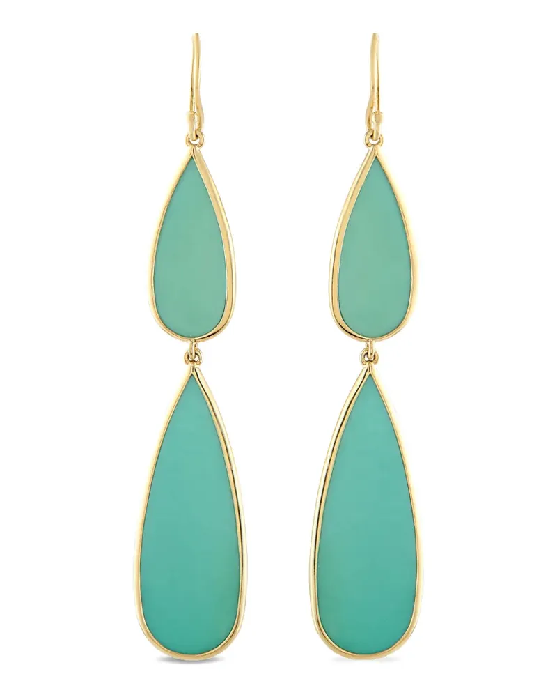Ippolita turquoise drop earrings - Gold Gold