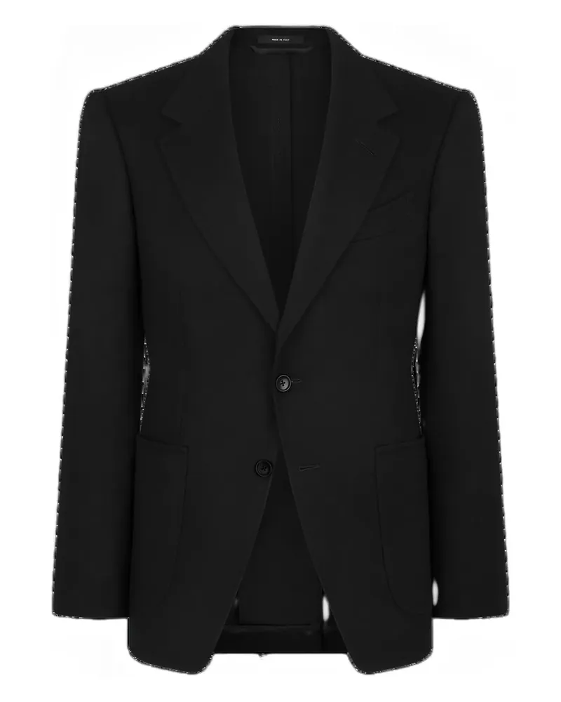 Tom Ford Einreihiges Sakko - Schwarz Schwarz