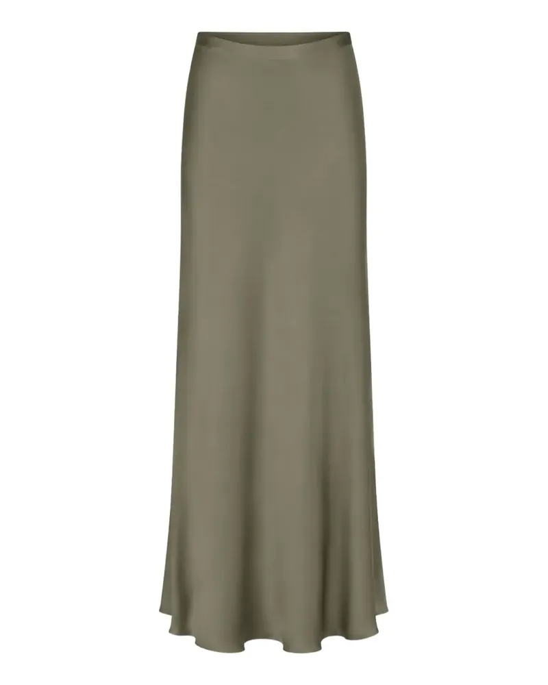Federica Tosi satin-finish flared skirt - Grün Grün
