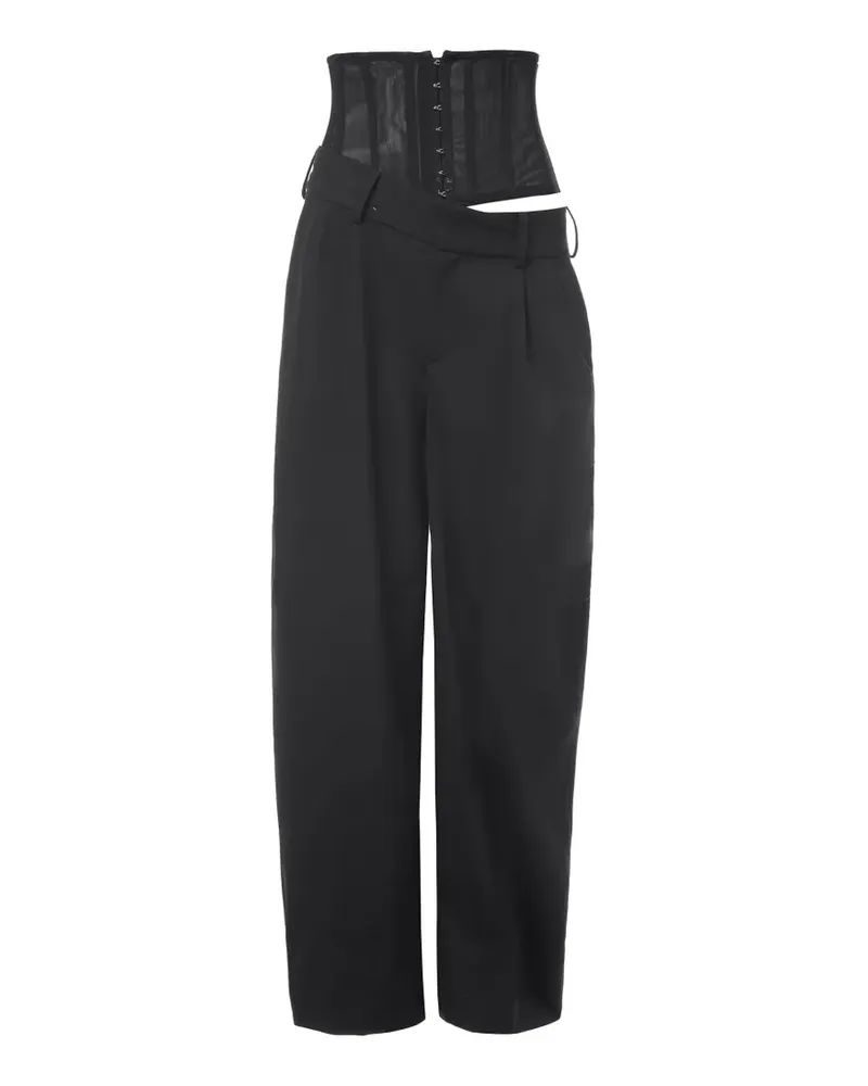 Monse Deconstructed Corsage - Schwarz Schwarz