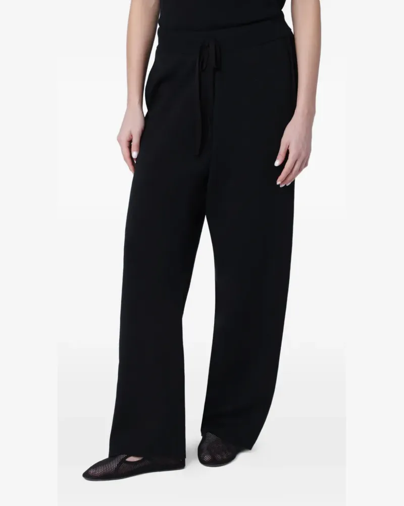 Entire Studios straight-leg knit trousers - Schwarz Schwarz