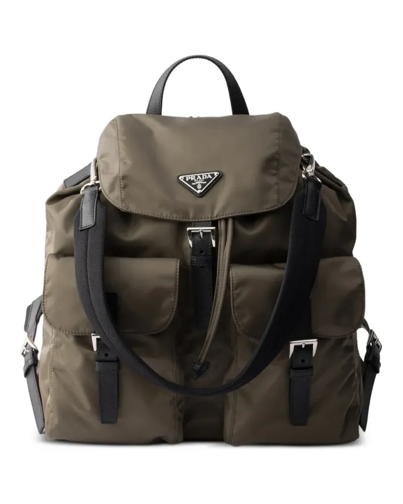 Prada Rucksack aus Re-Nylon - Grün Grün