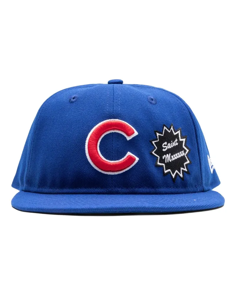 SAINT MXXXXXX Baseballkappe mit Patch-Detail - Blau Blau