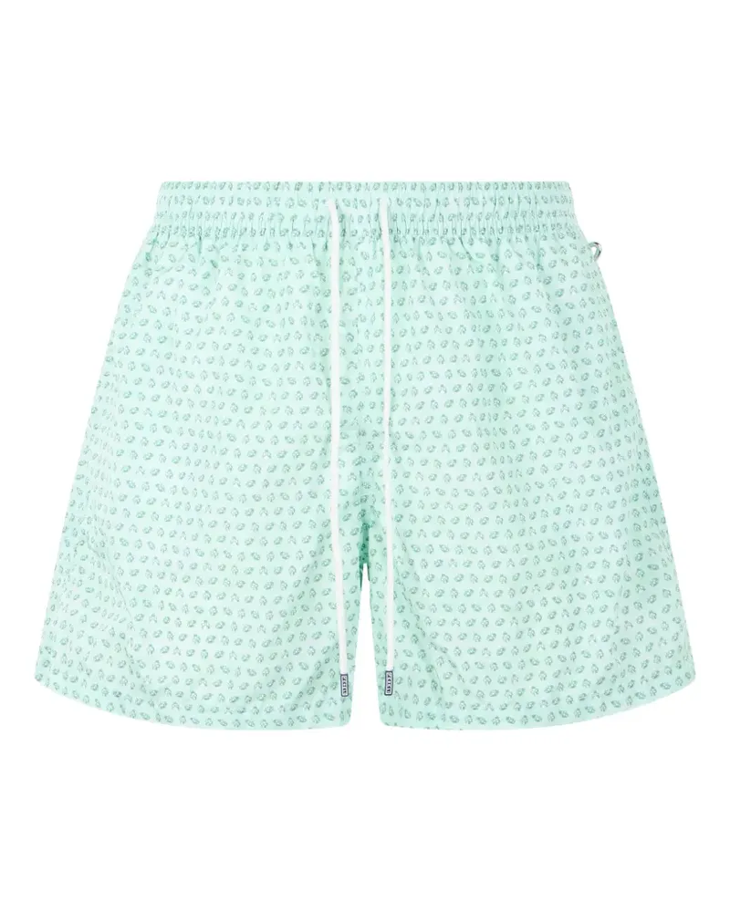 Fedeli ladybug-print drawstring swim shorts - Grün Grün