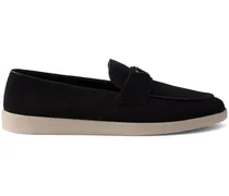 Loafer aus Wildleder - Schwarz
