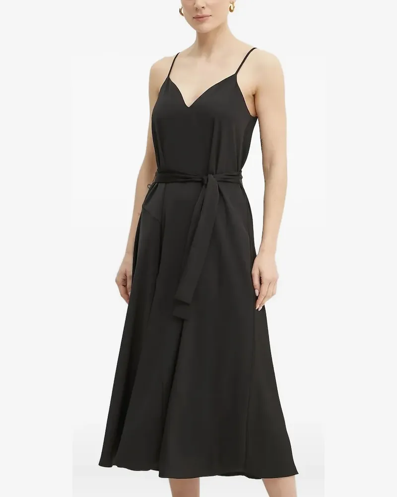 Armani Exchange Midkleid mit Gürtel - Schwarz Schwarz