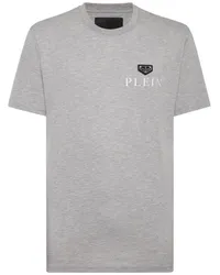 Philipp Plein T-Shirt mit Logo-Print Grau