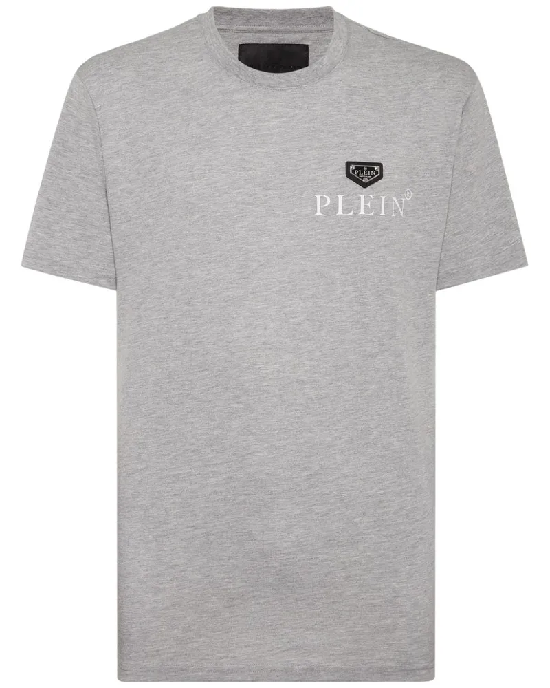 Philipp Plein T-Shirt mit Logo-Print Grau