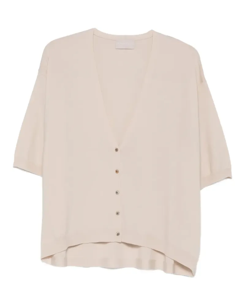 hemisphere V-neck button cardigan - Nude Nude