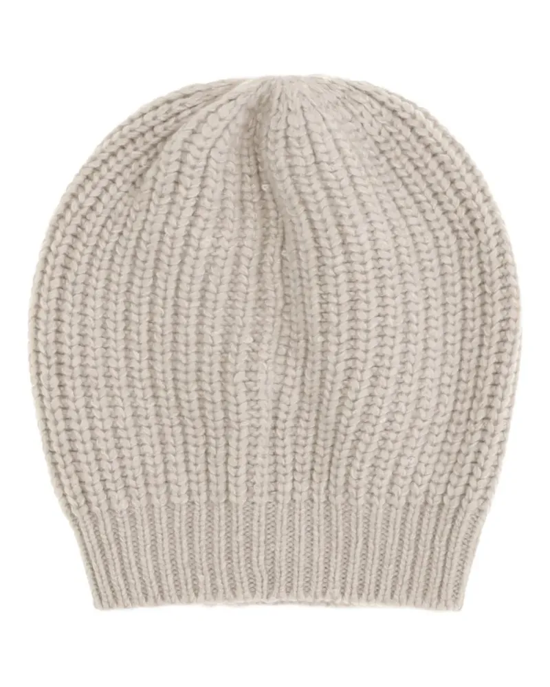 Brunello Cucinelli Gerippte Beanie - Nude Nude