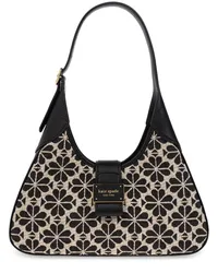 Kate Spade Kleine Nouveau Schultertasche aus Blumenjacquard Schwarz