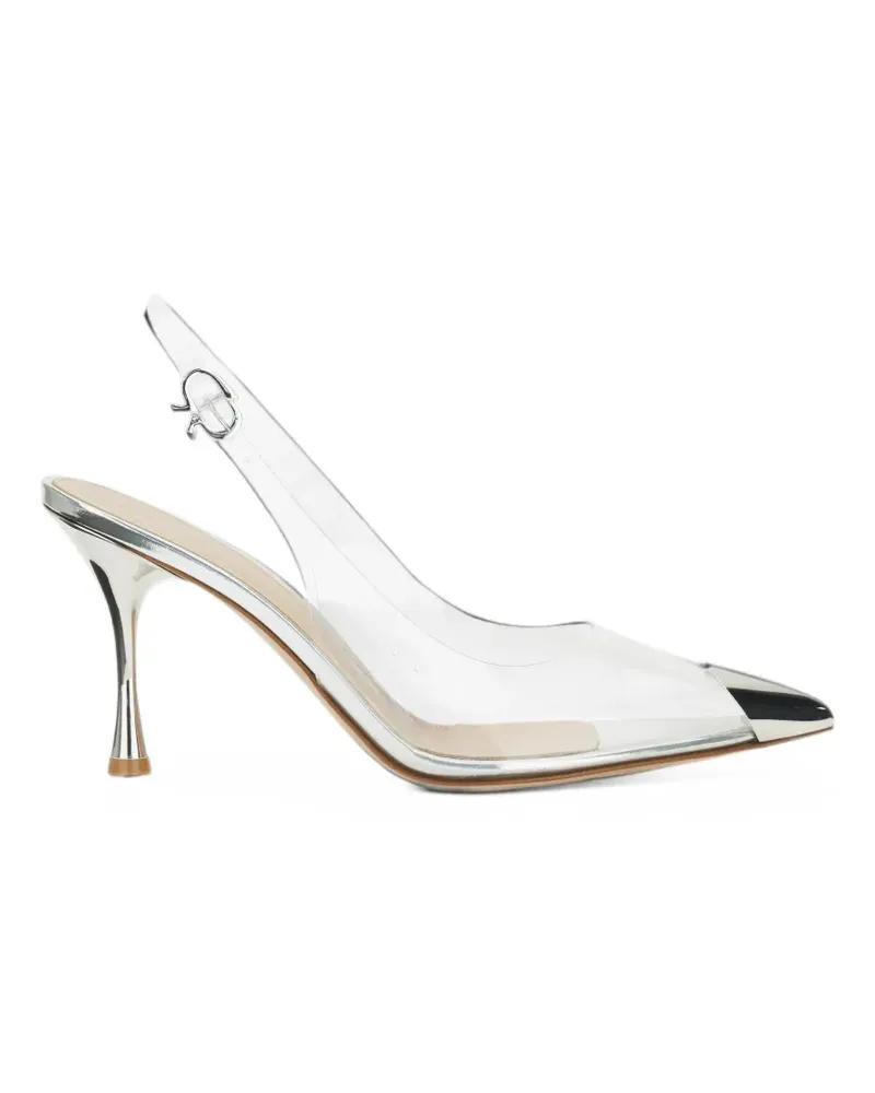 Gianvito Rossi Diana cap-toe slingback pumps - Silber Silber