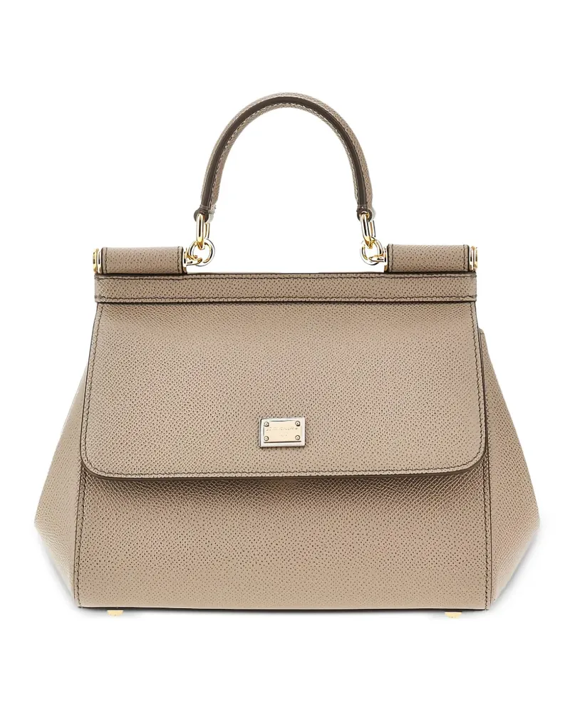 Dolce & Gabbana Kleine Sicily Tasche - Nude Nude