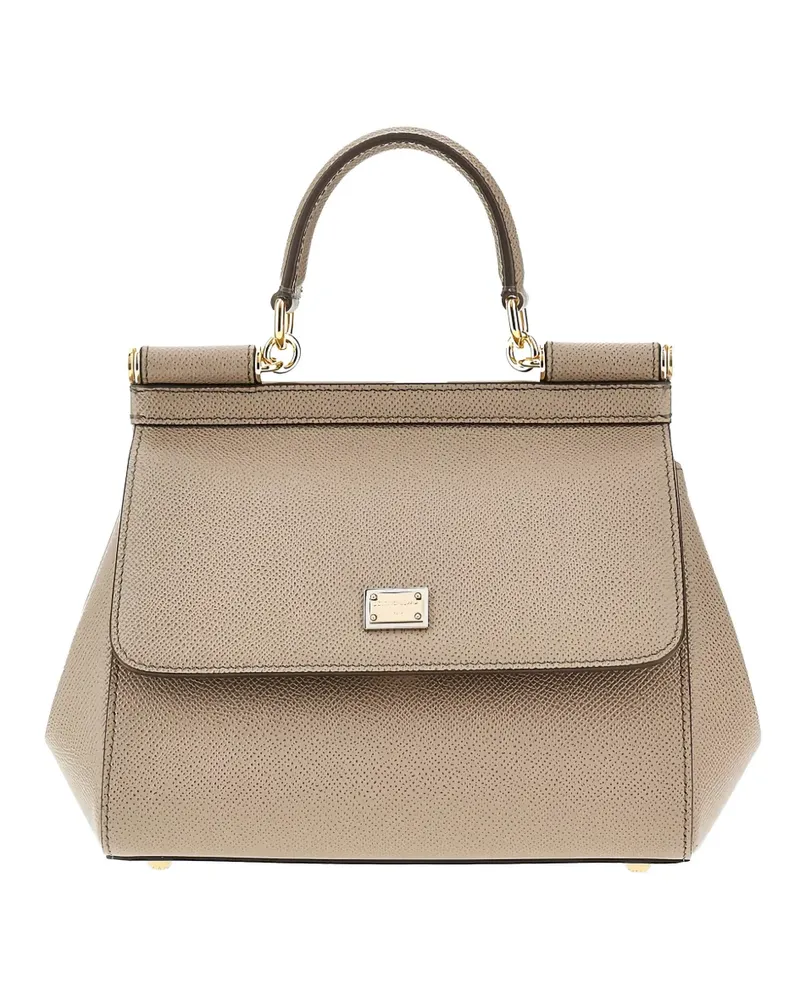Dolce & Gabbana small 'sici' top-handle bag - Nude Nude