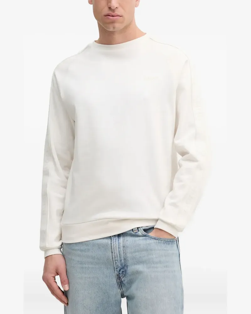 HUGO BOSS Sweatshirt mit Raglanärmeln - Weiß Weiß