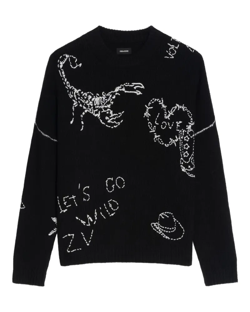 Zadig & Voltaire Baba Merinopullover - Schwarz Schwarz