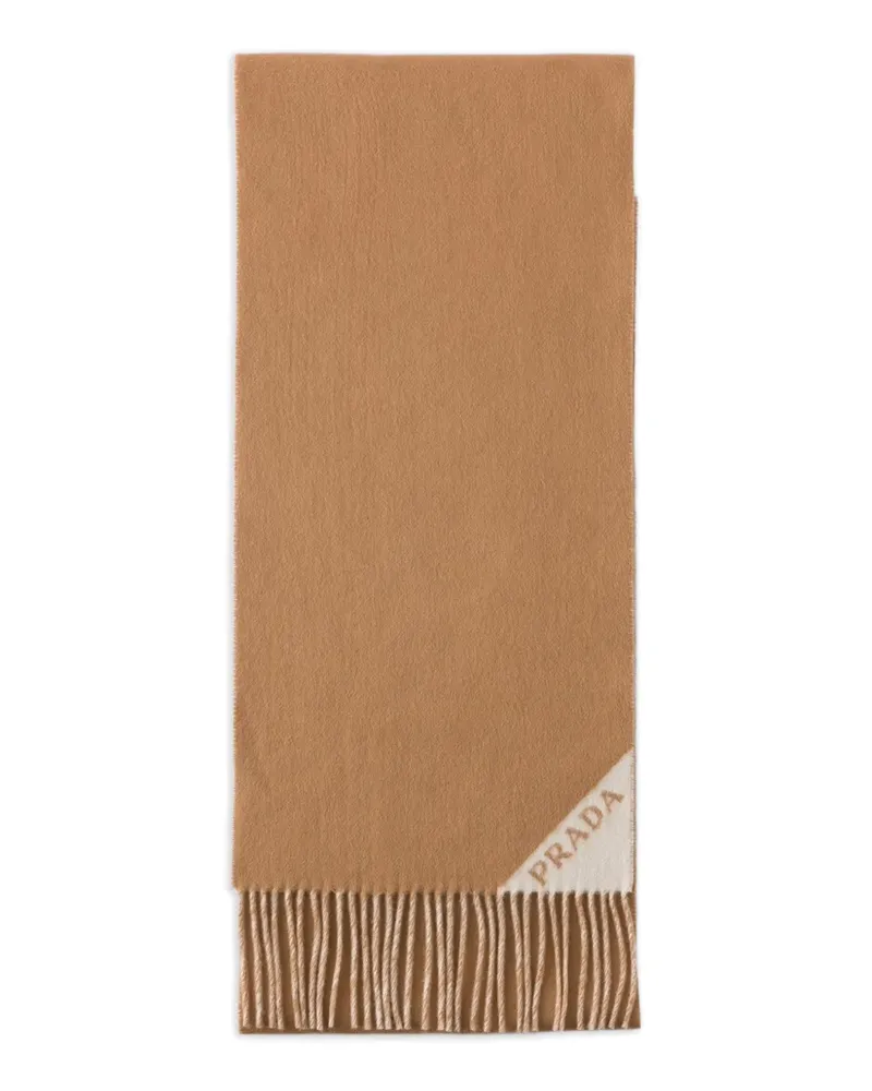 Prada Schal mit Fransen - Braun Braun