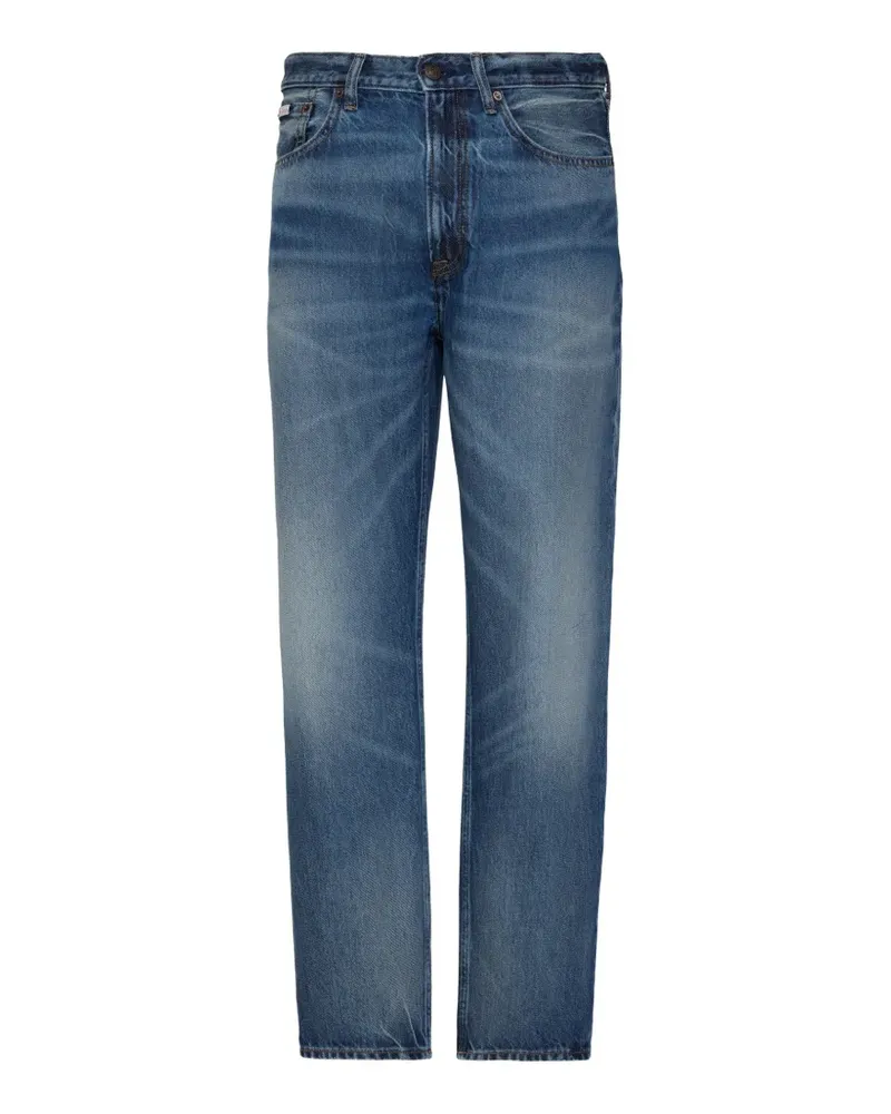 Calvin Klein faded-effect straight-leg jeans - Blau Blau