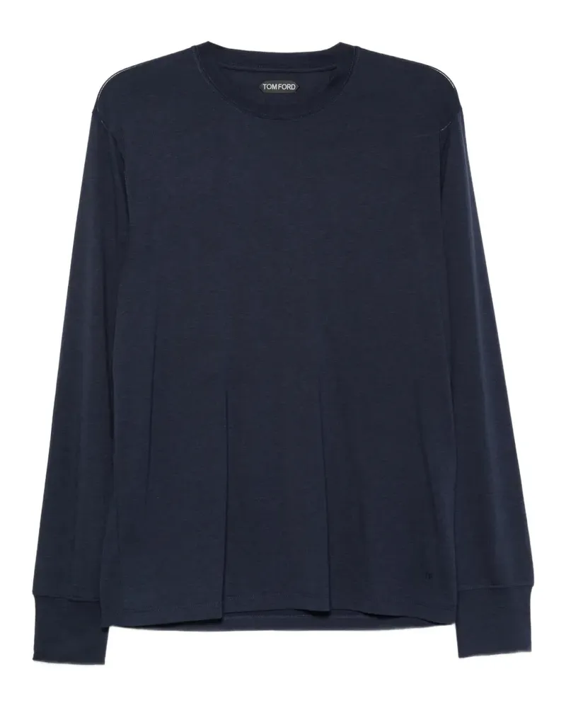 Tom Ford Klassisches Langarmshirt - Blau Blau