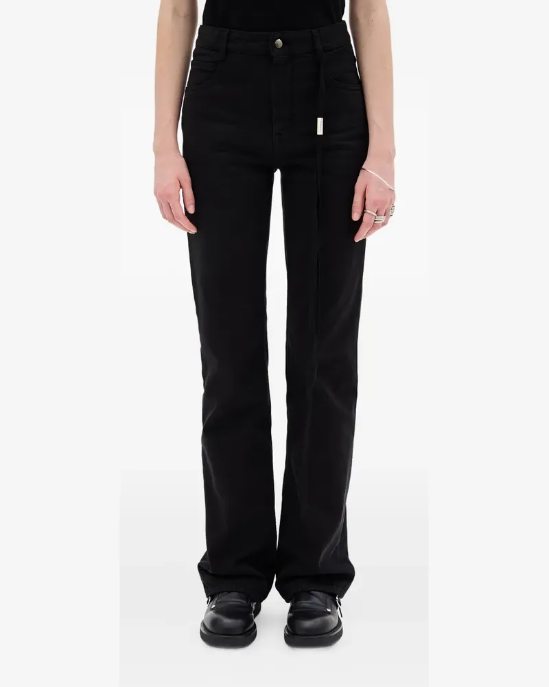 Ann Demeulemeester Ausgestellte Ona 5 Pocket Hose - Schwarz Schwarz