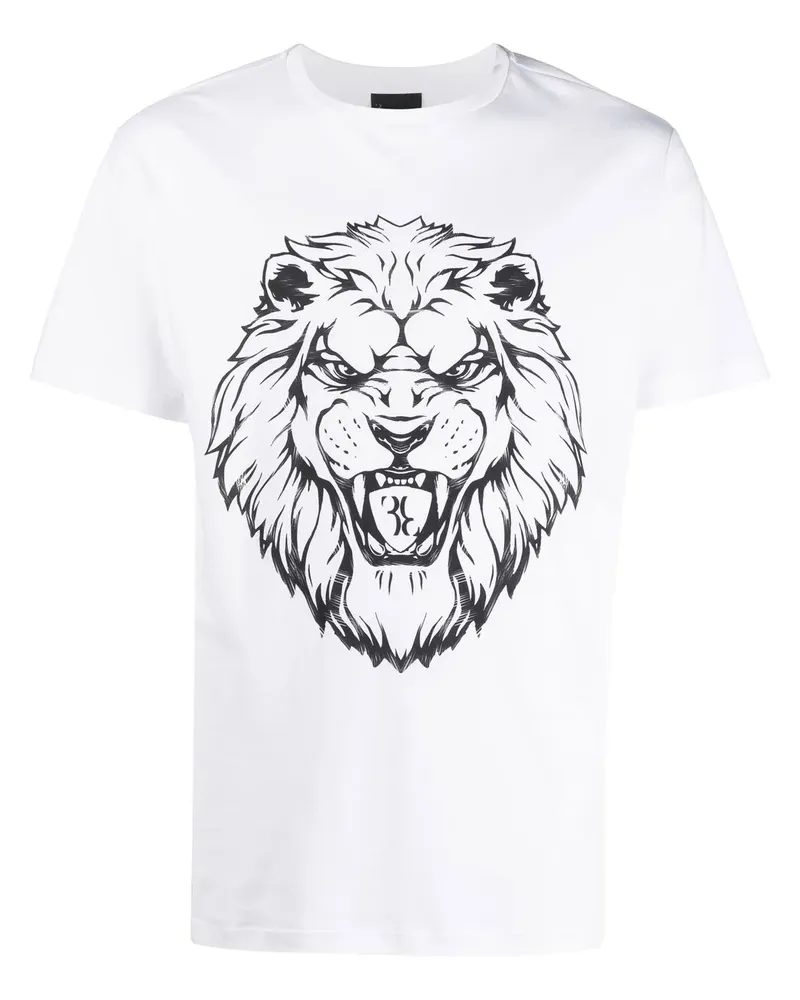 Billionaire T-Shirt mit Löwen-Print - Weiß Weiß