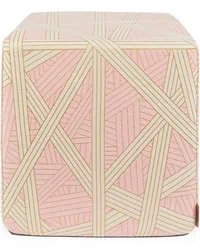 Missoni Home Gestreifter Nastri Hocker Rosa