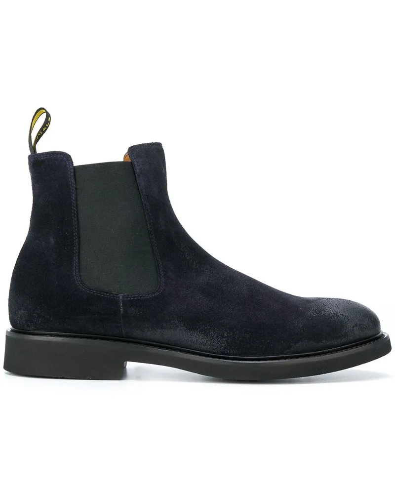 Doucal´s Chelsea-Boots im Used-Look Blau