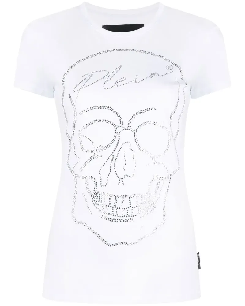 Philipp Plein T-Shirt mit Strass - Weiß Weiß
