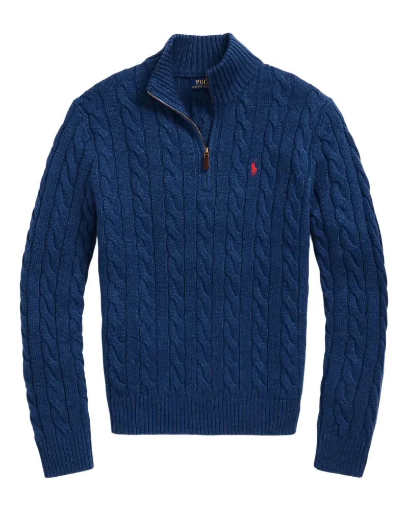 Ralph Lauren Pullover mit Zopfmuster - Blau Blau