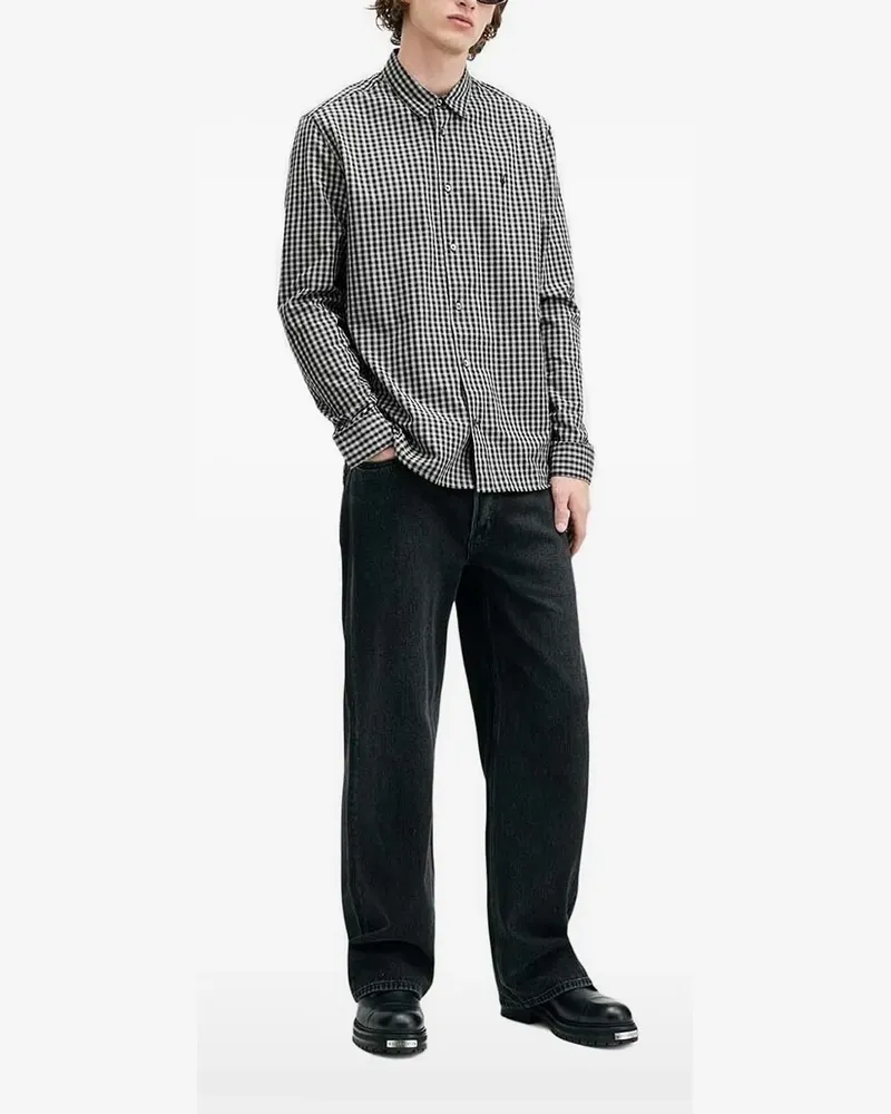 AllSaints Kariertes Hemd - Weiß Weiß