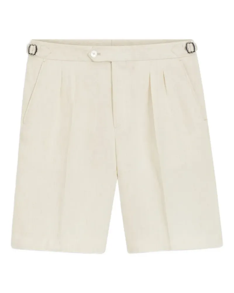 HUGO BOSS Plissierte Shorts mit Seitenverstellung - Nude Nude