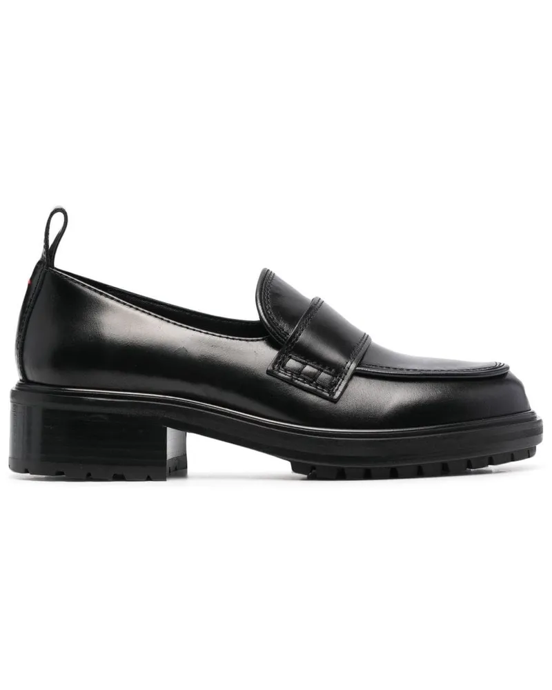 aeyde Klassische Penny-Loafer Black