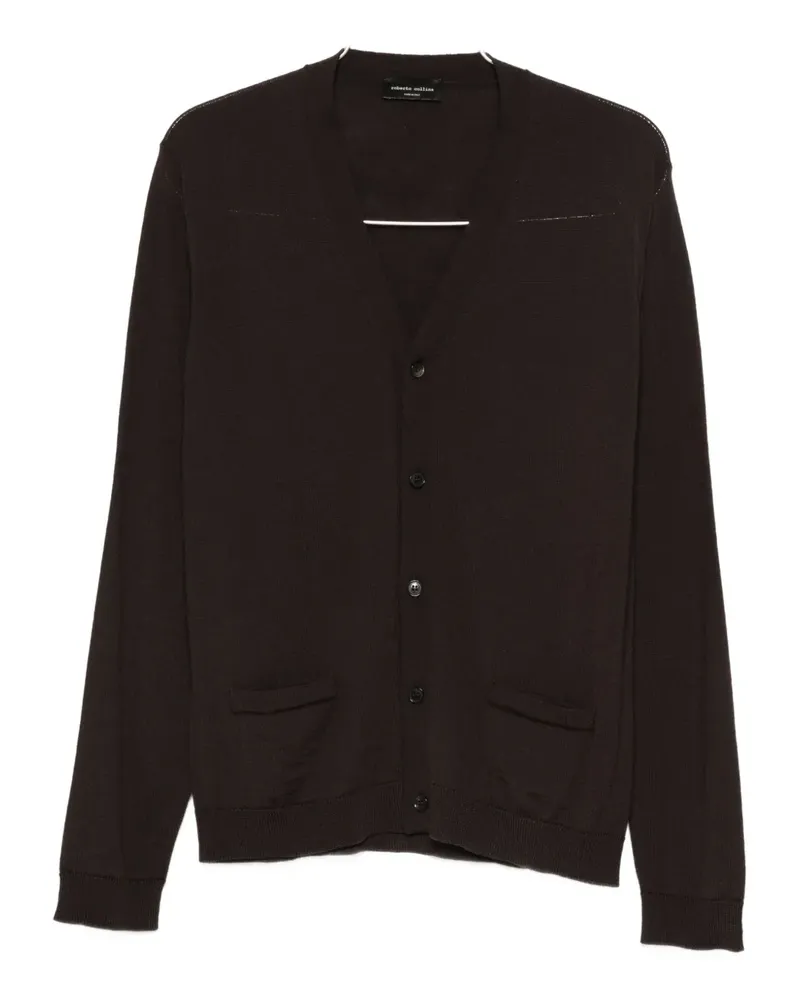 Roberto Collina V-neck cardigan - Braun Braun
