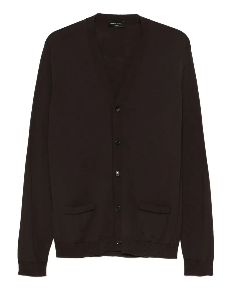 Roberto Collina Cardigan mit V-Ausschnitt - Braun Braun