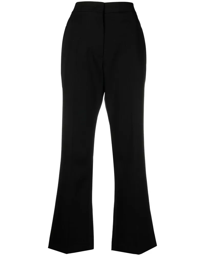Jil Sander Cropped-Hose mit hohem Bund - Schwarz Schwarz