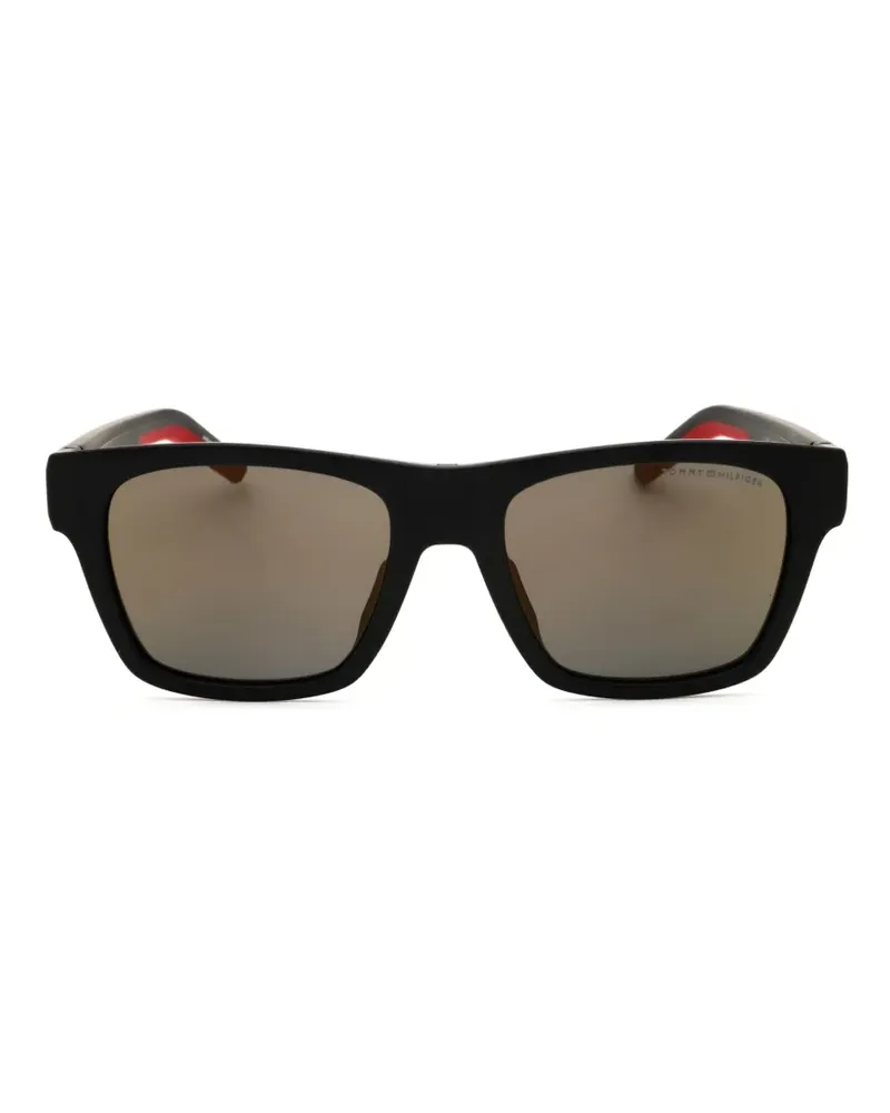 Tommy Hilfiger Sonnenbrille mit eckigem Gestell - Schwarz Schwarz