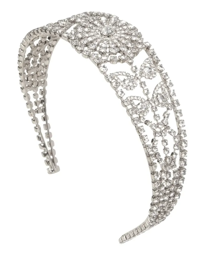 Jennifer Behr Clara Bow Haarreif mit Kristallen - Silber Silber