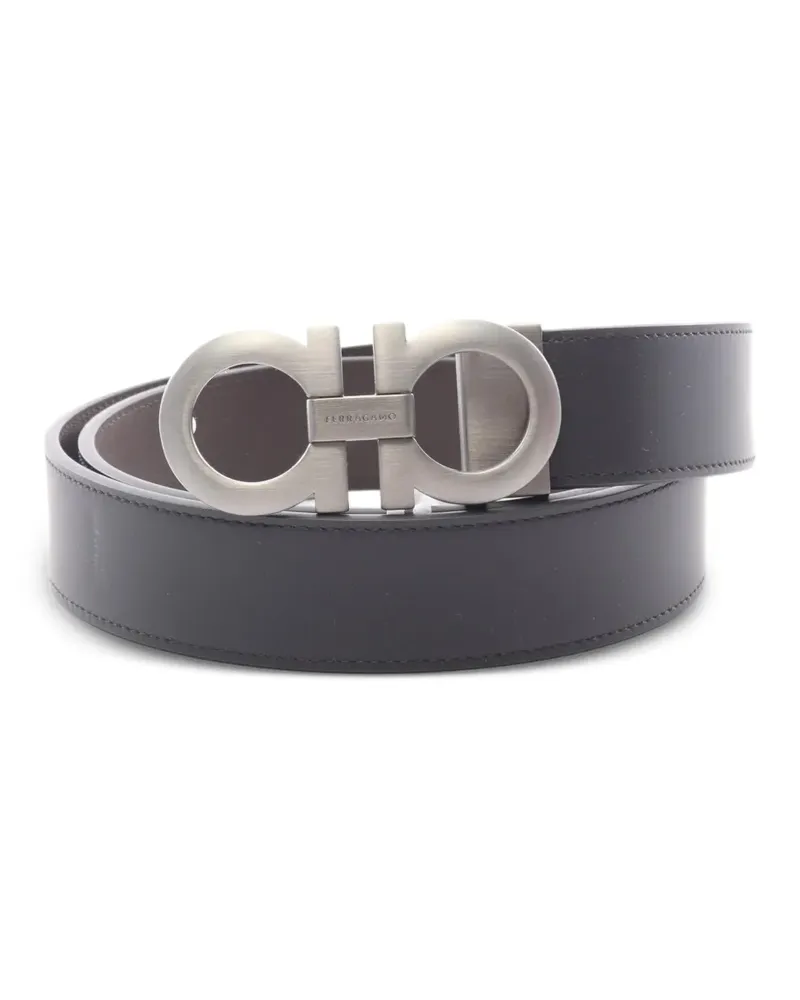 Ferragamo 2020s Gancini Gürtel - Schwarz Schwarz