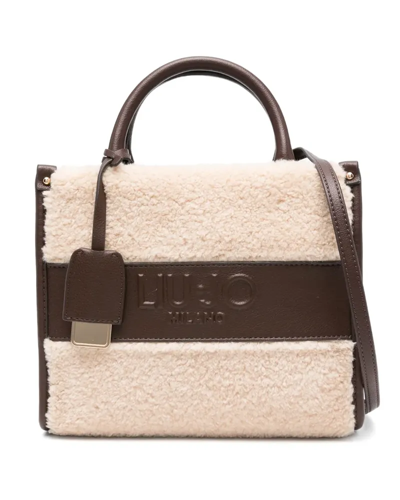 Liu Jo Tote Bag aus Leder - Nude Nude