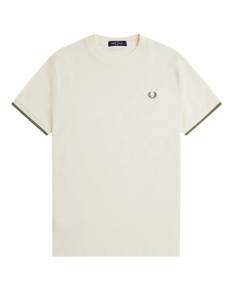 Fred Perry T-Shirt mit Logo-Stickerei - Nude Nude