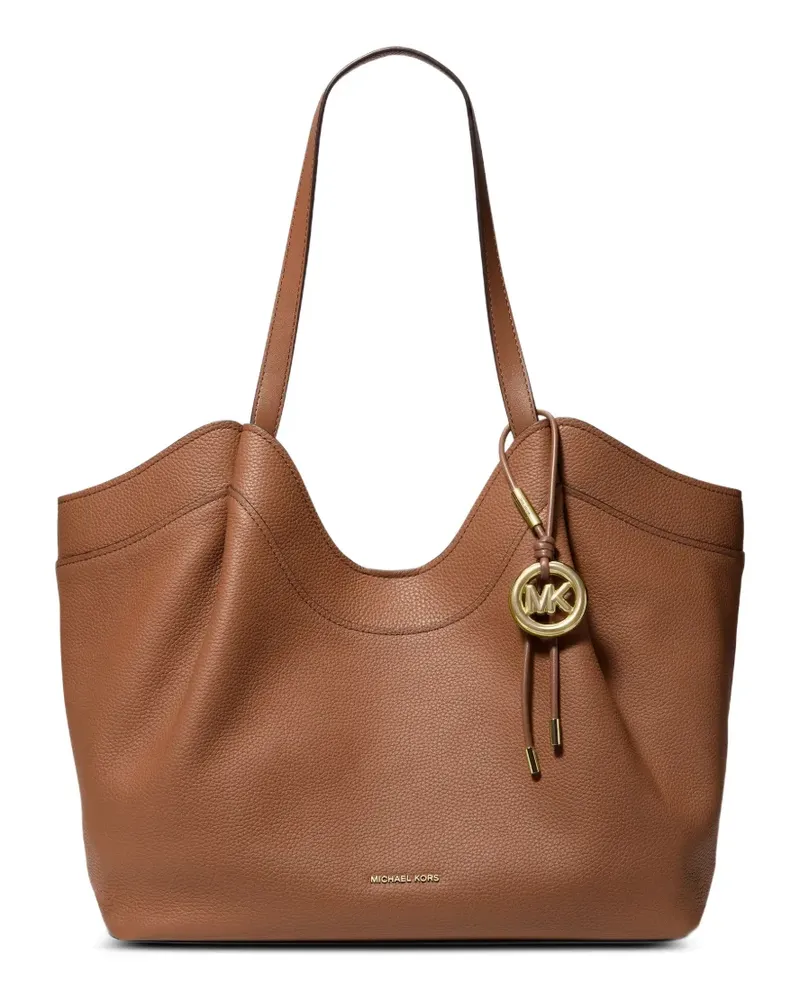 Michael Kors Große Nolita Tote Bag aus gekörntem Leder - Braun Braun