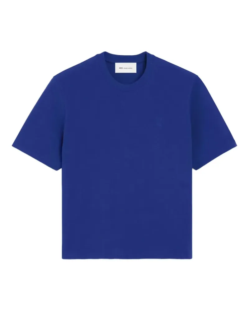 AMI Paris T-Shirt mit Ami de Coeur-Prägung - Blau Blau