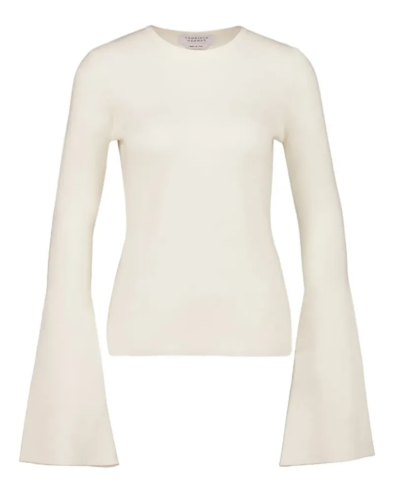 Gabriela Hearst Mason bell-sleeve top - Nude Nude