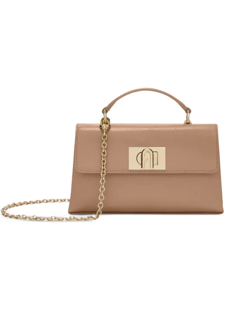 Furla Mini Umhängetasche mit Henkel - Braun Braun