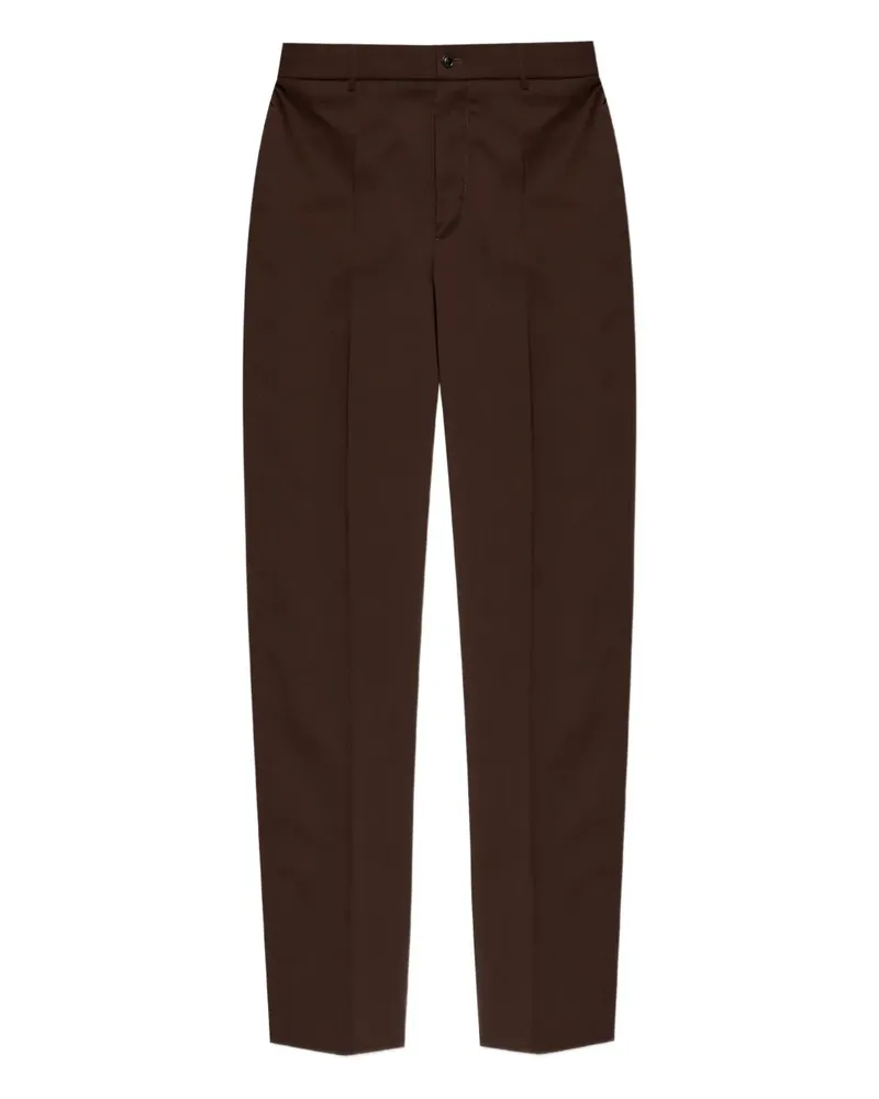 Moncler Hose mit Logo-Patch - Braun Braun