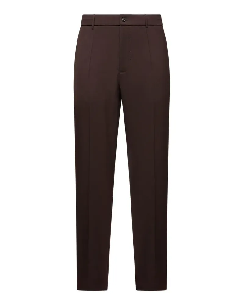 Moncler Hose mit Logo-Patch - Braun Braun