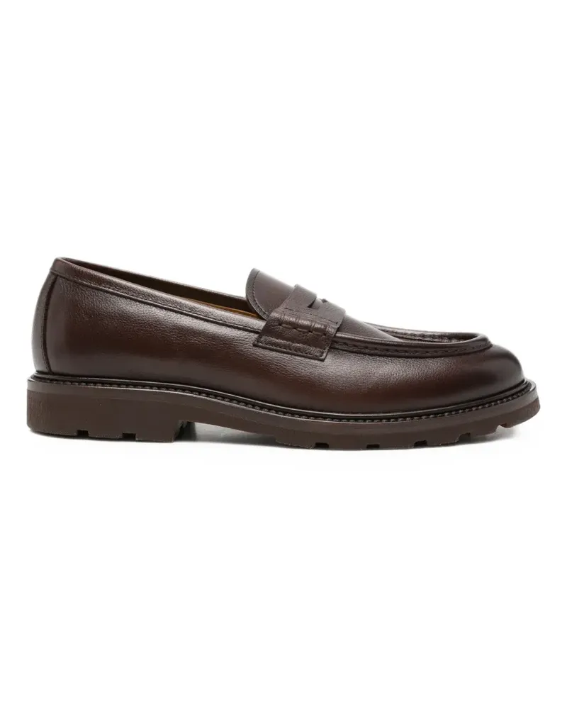 Henderson penny-bar leather loafers - Braun Braun