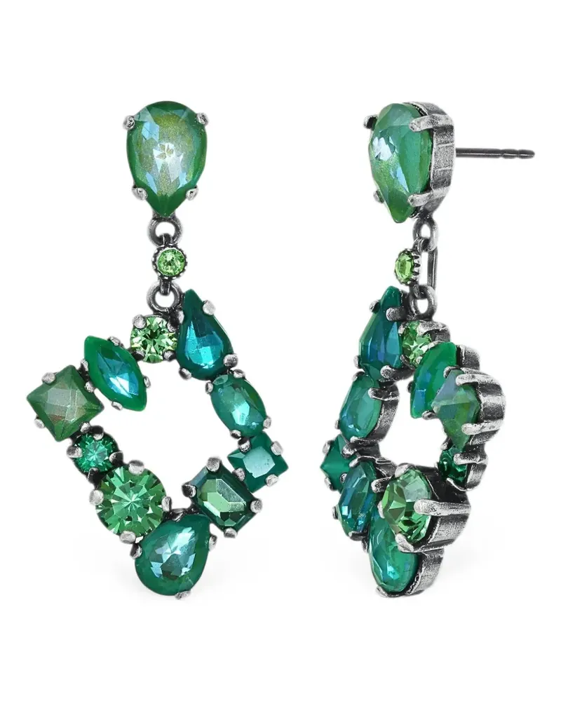 KONPLOTT Mess to Impress crystal drop earrings - Silber Silber