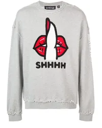 Mostly Heard Rarely Seen Shh' Sweatshirt Grau